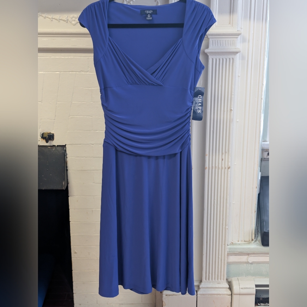 Chaps Women's Royal Blue Midi Dress